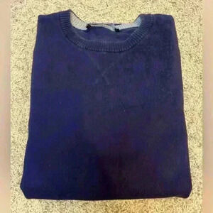 GAP Navy CASHMERE Blend Mens Crew Neck Sweater Large